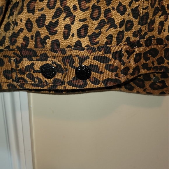 NWT Ralph Lauren Brown Leopard Denim Cotton Jacket Size L - Picture 5 of 10